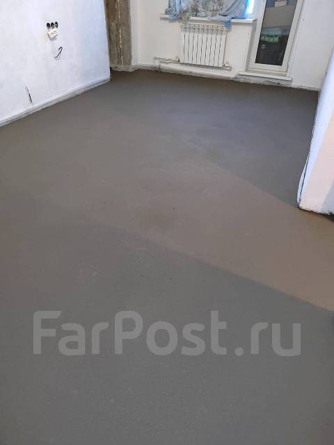 Полусухая стяжка пола. Механизированная штукатурка стен. Демонтаж во ...