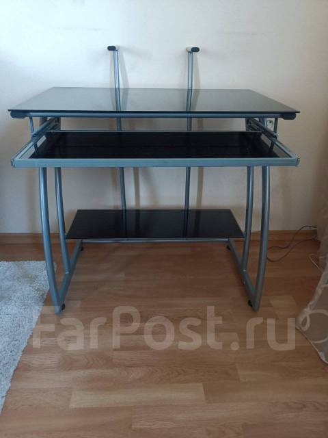Стол для компьютера Стеклянный, 75,0 см, б/у, в наличии. Цена: 5 000 ...