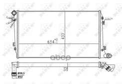 �������� ���������� ��������� VW Golf 1.9D 04- NRF ���. 53814a 53814A ����