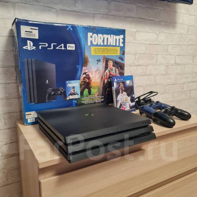 Sony PlayStation 4 Pro, ТОП 750 игр, 1 Tb, 4K, 2 джойстика, б/у, в ...