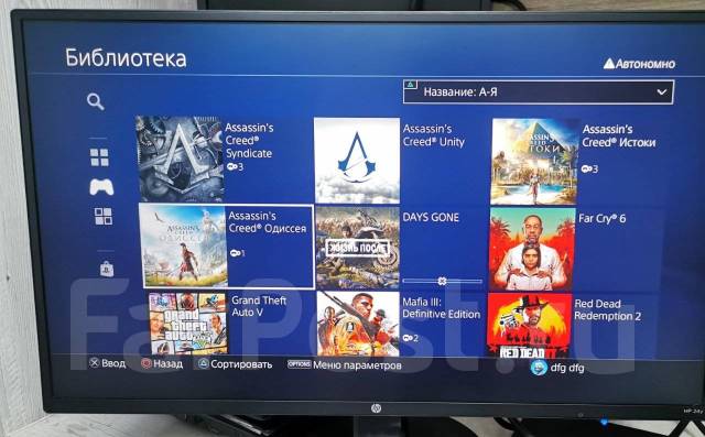 Sony Playstation 4 Slim 1TB (2208b) джойстик + аккаунт с играми, б/у, в ...