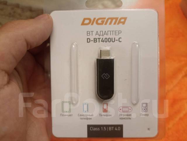 Bluetooth адаптер Digma D-BT400U-C(type-c), новый, в наличии. Цена: 299 ...