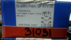 ������� ��������� �������� Quattro Freni FORD Fiesta/Fusion/Mazda2 Quattro Freni QF67900 QF67900 ����