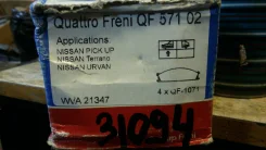 ������� ��������� ������. Quattro Freni Nissan Terrano/Pick up/Urban Quattro Freni QF57102 QF57102 ����