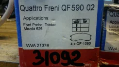 ������� ��������� ������. Quattro Freni Ford Probe/Mazda626 Quattro Freni QF59002 QF59002 ����