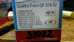 ������� ��������� ������. Quattro Freni Mitsubishi, Hyundai/Chrysler Sebring Quattro Freni QF57802 QF57802 ����