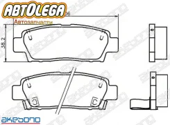 ������� ������ Akebono Toyota Mark/Chaser/Cresta/Crown/ Majesta AN-403WK ����