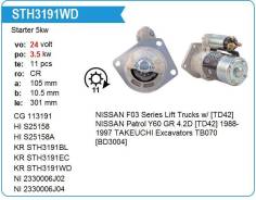 ������� Nissan TD42 24V, 3,5 KW Hitachi, ��������� ���� (� �����) Krauf Krauf STH3191WD ����