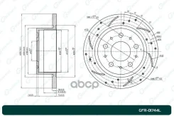 ���� ��������� ��������������� ������������� G-brake GFR-01744L ����� 1618865380, �424941, �51749555, �1611842180, �4249K6, �51740250, �424942 G-Brake...