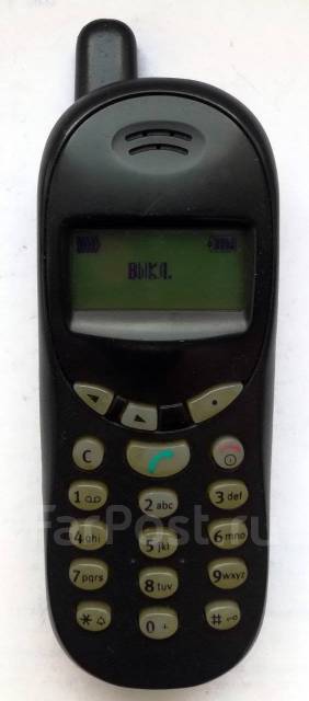 Трубка пролетария Siemens A35, моноблок, черный, кнопочный, б/у, в ...