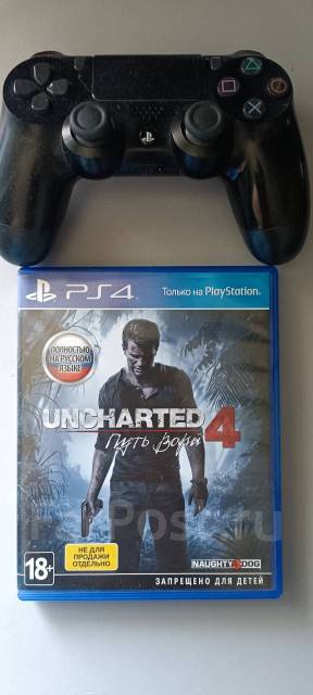 Игра на ps4, ps5 (диск) uncharted 4 путь вора (бу) рус. яз, Sony ...