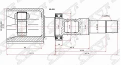 ���� (�������/ ������/ �����) Ford Transit 06-14 FD-652, ������ �������� FD652 ����