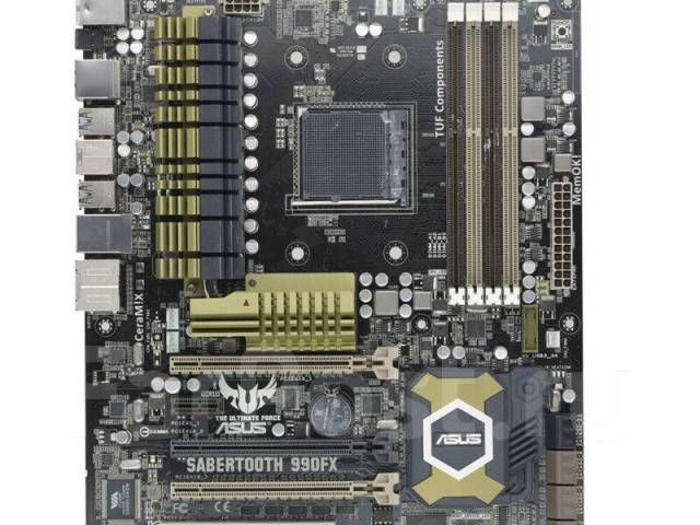 Материнская плата Asus Sabertooth 990FX AM3+, б/у, в наличии. Цена: 6 ...
