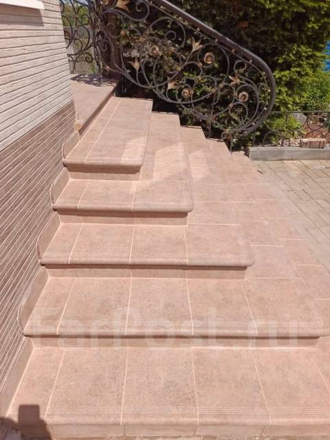 Укладка плитки крыльцо. Клинкер в Находке