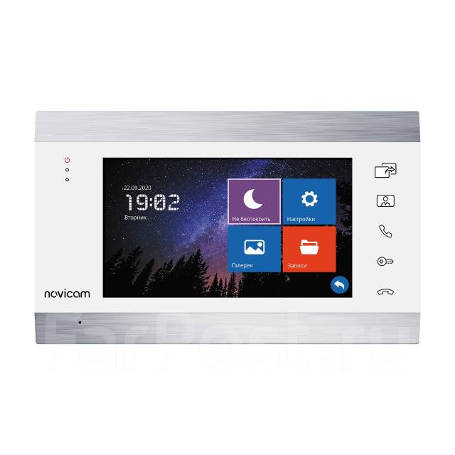 Монитор видеодомофона NOVIcam Magic 7 HD White с экраном 7, новый, под ...