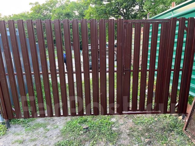 Монтаж свай, установка забора, Ворот, калитки, Забор под ключ от 3777мп ...