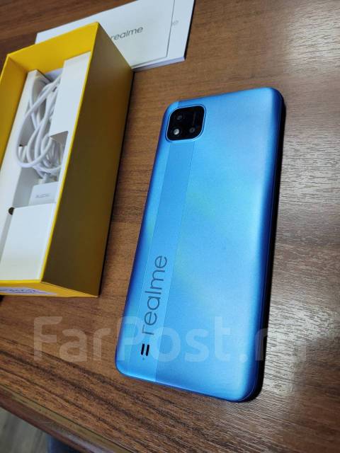 Новый Смартфон Realme C11 2021 2/32GB Lake Blue, 32 гб, 6.52", синий, в ...