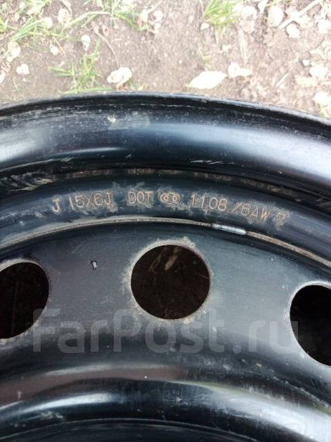 Комплект штампованных дисков Toyota R15 5x114.3 с колпаками, 15", 1 шт ...