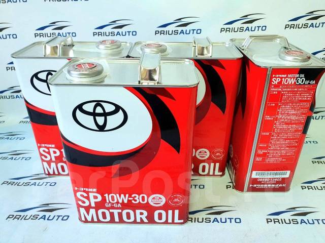 Масло моторное Toyota SP 10W-30, 4л 08880-13805, 4,00 л. SP, бензин ...