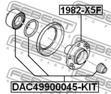 ��������� ��������� �������� 49X90X45 Febest DAC49900045KIT DAC49900045KIT ����