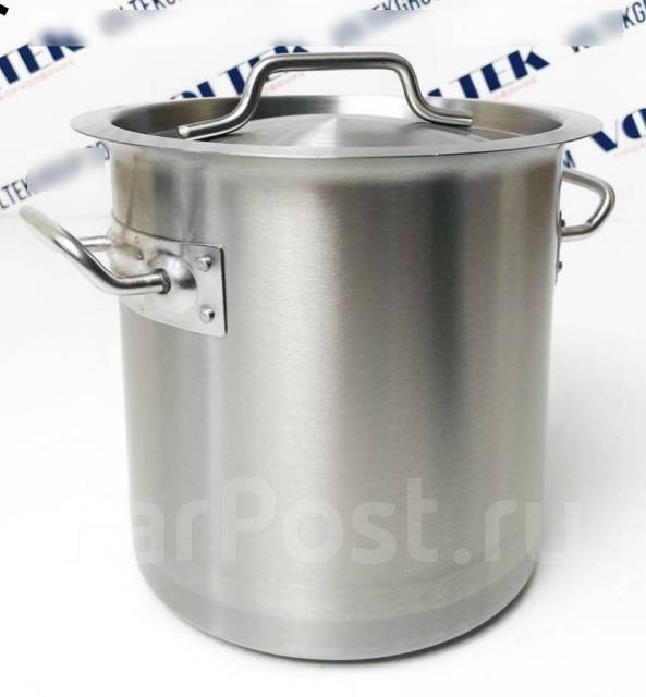 Кастрюля профессиональная из нержавеющей стали (200х200) 6 литров ...