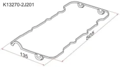 ��������� ������ ����. Nissan Bluebird Serena 2.0 16V SR20DE 96 SR16SR18SR20 96-02 K132702J201 K132702J201 ����