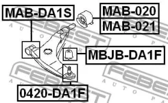������ Mitsubishi Carisma (DA) 95- Volvo S40 I 95- Volvo V40 I 95- ��������� ������ ����� �/�� GM5240 GM5240 ����