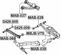 ������ Mitsubishi Pajero III IV 00- ������� ����������� ���������� (����������) �/�� GM5289 GM5289 ����