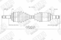 ������ � ����� Toyota Land Cruiser Prado (J120, J150) 02-20 / Lexus GX 02-19 (�������), �������� HDK DSTO42 DSTO42 ����