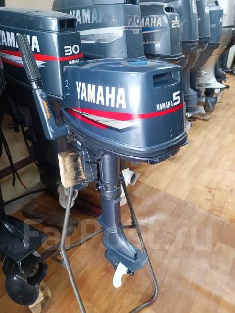 Продам лодочный мотор Yamaha 5л. с нога S, 5,00 л.с. S (381 мм ...