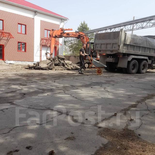 Экскаватор, дренаж, планировка, рытье котлованов, отсыпка дороги в ...