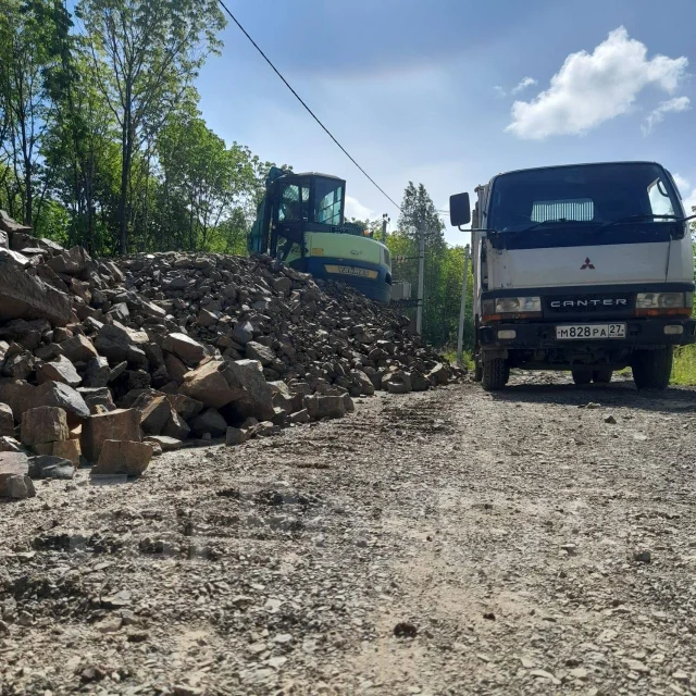 Экскаватор, дренаж, планировка, рытье котлованов, отсыпка дороги в ...