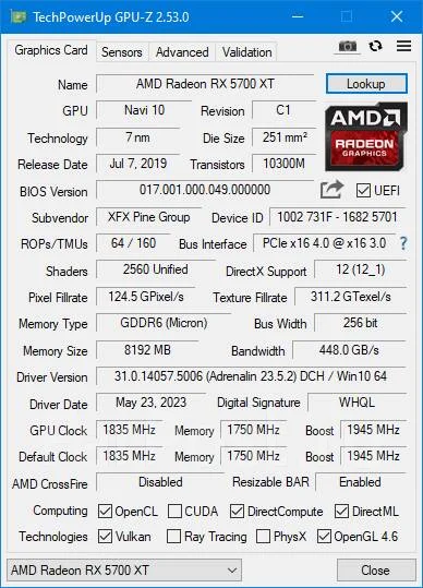 Radeon RX 5700 XT ����