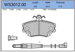 ������� ��������� Renault F Logan/ LADA Largus 04- (Jeenice) WS301200 ����