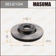 ���� ��������� Masuma, BD-2104, 2 �� � ��������. �������� 24 ������ ��� 50 000 �� ������� Masuma BD-2104 BD2104 ����