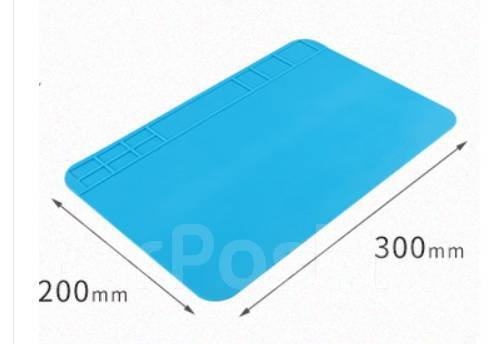 Коврик для пайки 200х300 мм (силикон термостойкий), новый, в наличии ...