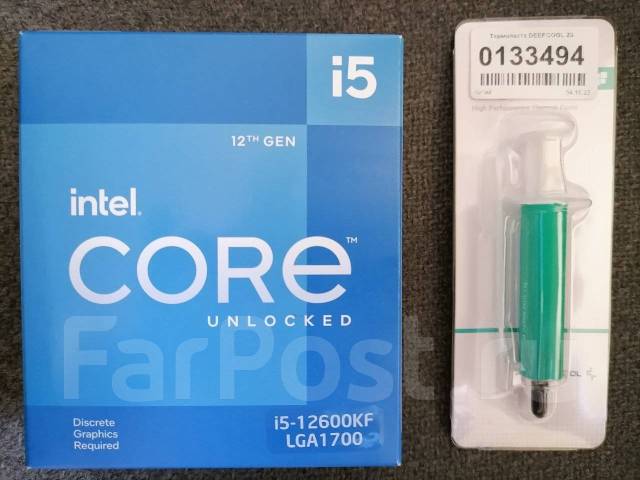 Процессор Intel Core i5-12600KF BOX Сокет LGA 1700, б/у, в наличии ...