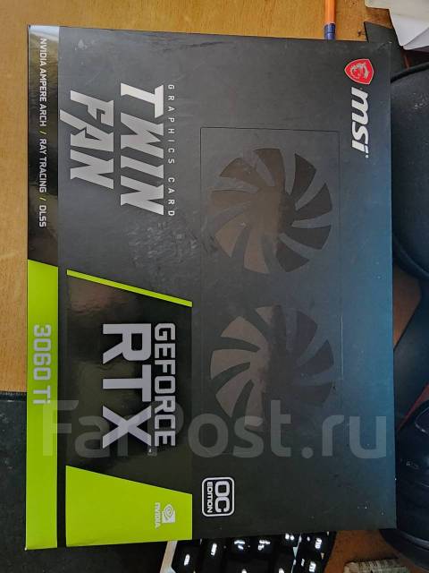 Видеокарта MSI RTX 3060Ti, б/у, в наличии. Цена: 25 000₽ во Владивостоке