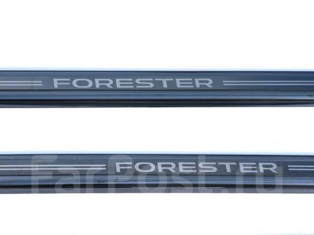 Накладка на пороги Subaru Forester темный титан купить во Владивостоке ...