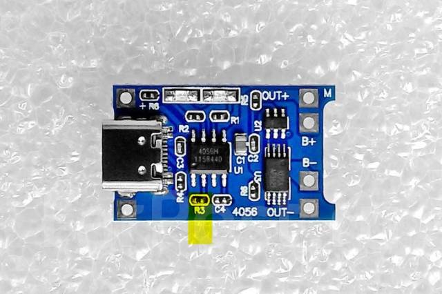 Контроллер заряда аккумуляторов Li-Ion, Type C, TP4056 с защитой, новый ...