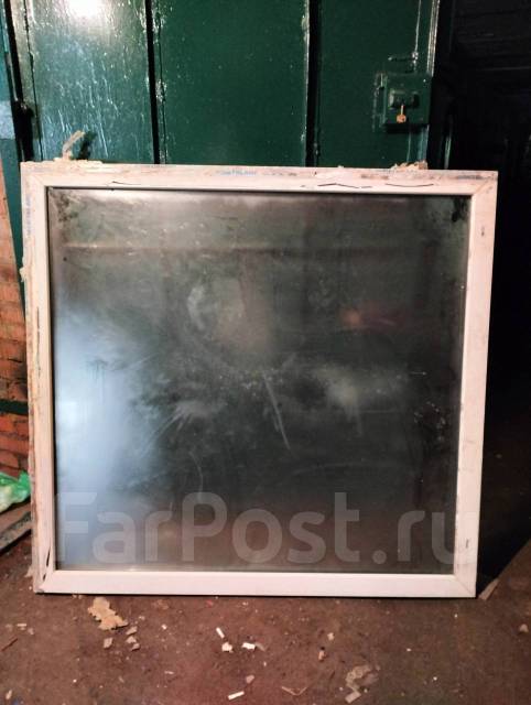 Окно пластиковое 132*140, б/у, в наличии. Цена: 4 000₽ во Владивостоке
