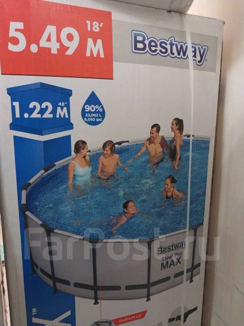 Бассейн каркасный Bestway Steel Pro MAX 549x122, новый, в наличии. Цена ...