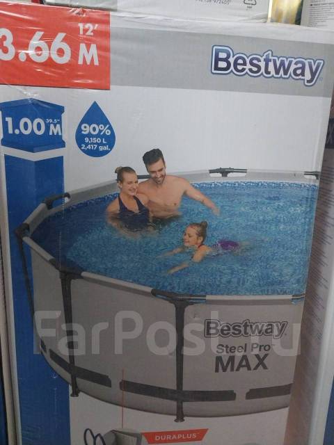 Бассейн каркасный Bestway Steel Pro MAX 366x100, новый, в наличии. Цена ...