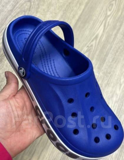 Кроксы тапки Crocs синии, 36, 37, 38, 39, лето, новый, в наличии. Цена ...