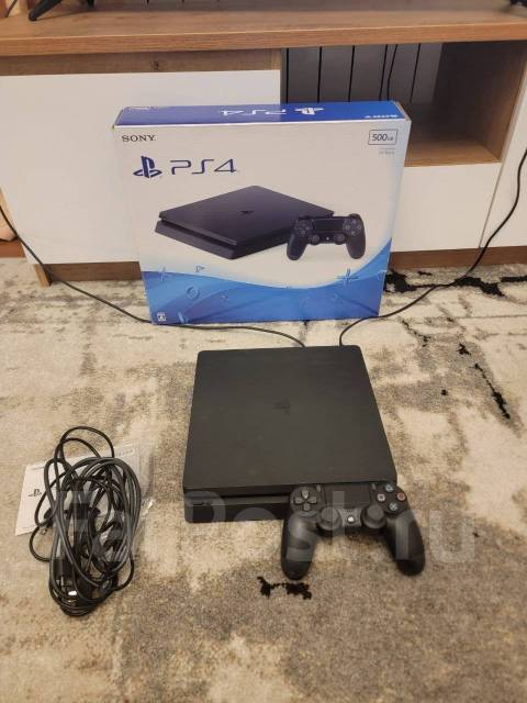 Sony PlayStation 4 slim 500GB PS4 + диск, б/у, в наличии. Цена: 19 000 ...