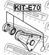 ��������� ��������� �������� ������� ����������� 35x62x14 BMW X5 E70 2006-2013 [ECE] Febest KITE70 KITE70 ����