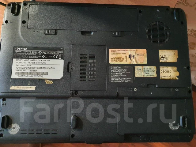 Toshiba Satellite A200. 15.4", 2����, WiFi: 1, Bluetooth: 1 ����