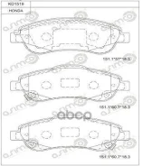 ������� ��������� (pad kit, disc brake) Asimco ���. KD1519 KD1519 ����