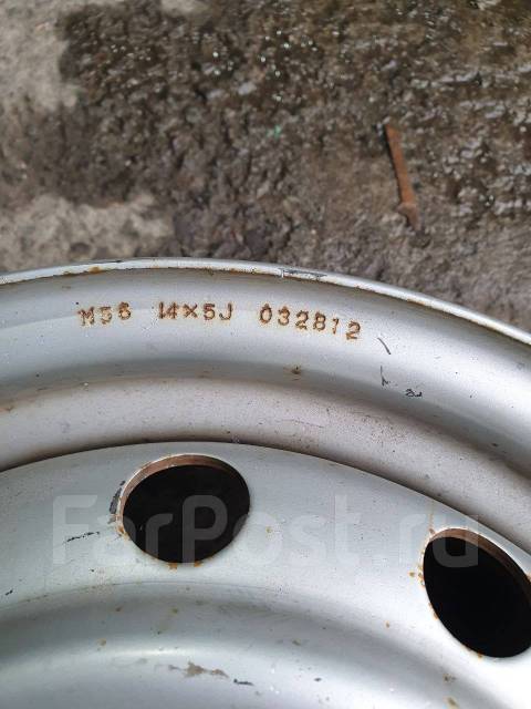 Диски штампованные r14 5x114,3 5j, Work, 14", 1 шт, 5x114.3, 67,1 мм. 4 ...