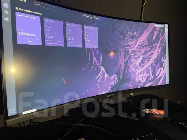 Монитор "Gigabyte" 3440x1440,144 гц 4K Разрешение, ЖК (LCD, LED, QLED ...